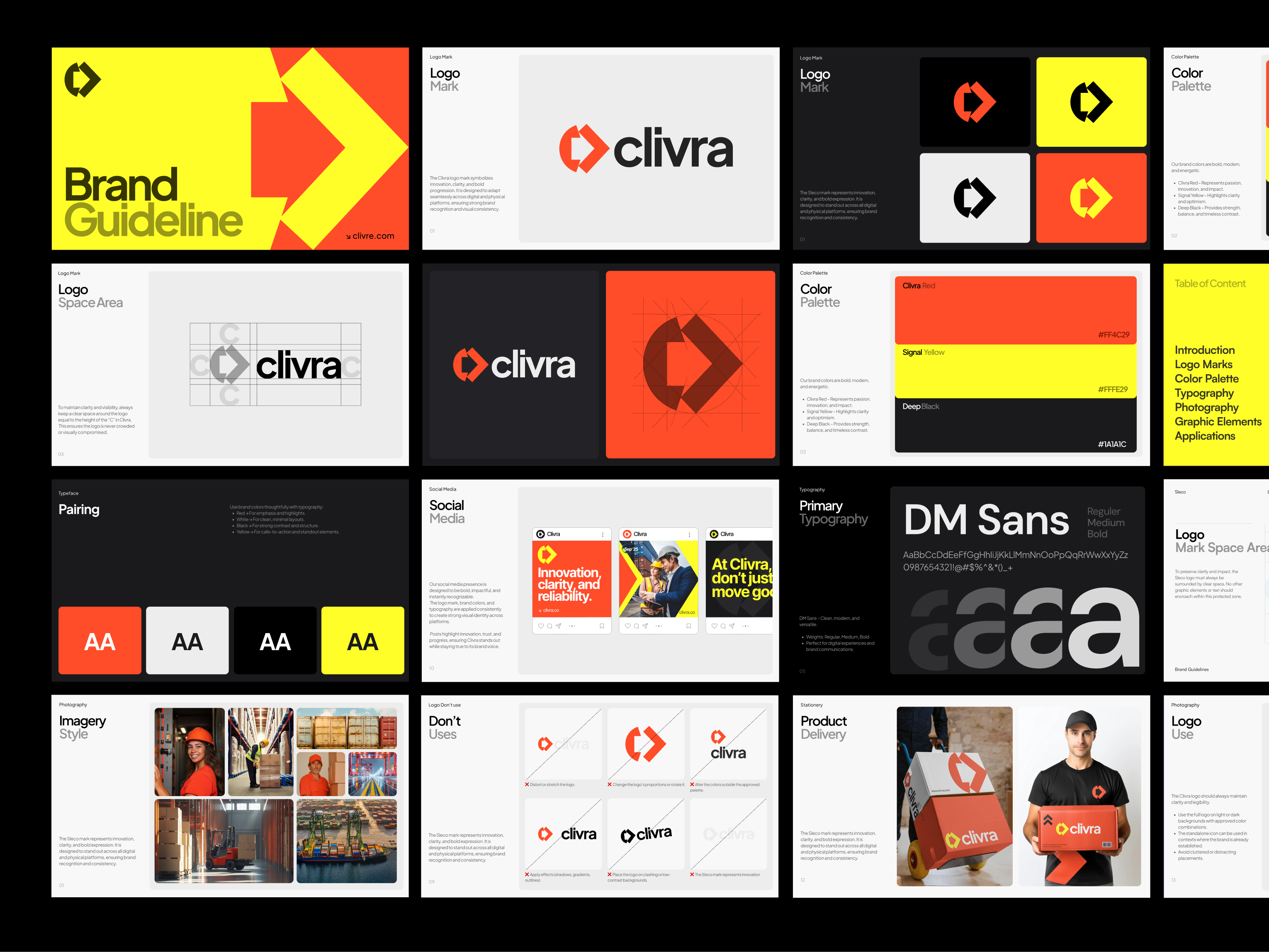 Clivra Freight & Logistics – Brand Guideline Design brand design brand guideline brand identity brand strategy brandbook branding c letter corporate identity design freight and logistics freight design logistics logo logisttics branding logo logo design logo designer logo mark minimal redesign transport design