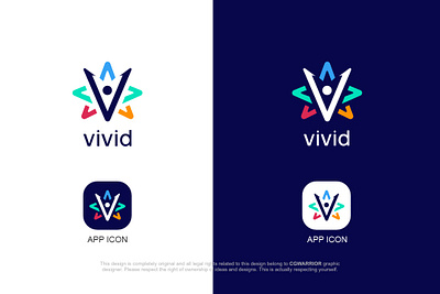 "Vivid" App logo and icon design app icon graphic design icon logo