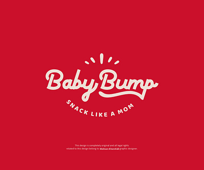 "Baby Bump" Logo design graphic design logo snacks
