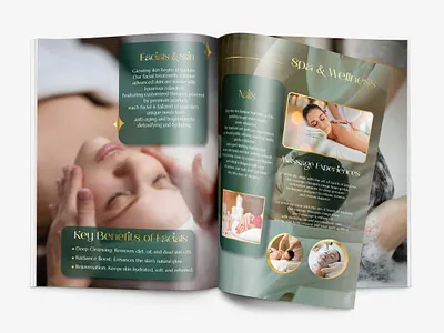Luxury Spa Magazine Design beauty branding design graphic design luxury spa magazine design magazine spa spa magazine wellness