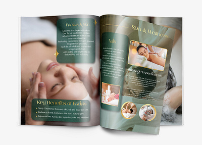 Luxury Spa Magazine Design beauty branding design graphic design luxury spa magazine design magazine spa spa magazine wellness