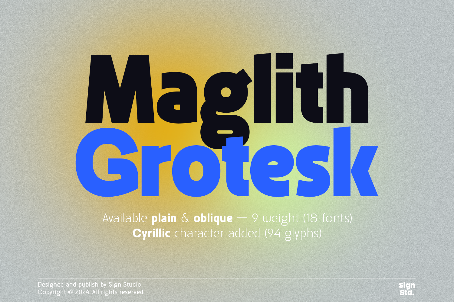 Maglith Grotesk contemporary design