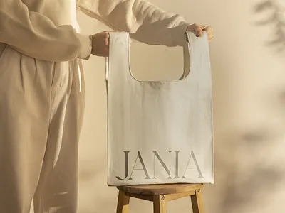Jania Brand Identity - Tote Bag behance brand brand design brand identity brandidentity branding dribbble inspiration graphic design graphicdesign identity identity design inspiration logodesign logotype tote bag totebag