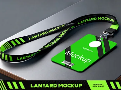 Lanyard Design Mockup 3d branding business company design dribble flat freebies graphic design illustration lanyard lanyard mockup mockup mockup design mockups mockups design modern psd psd mockup saas