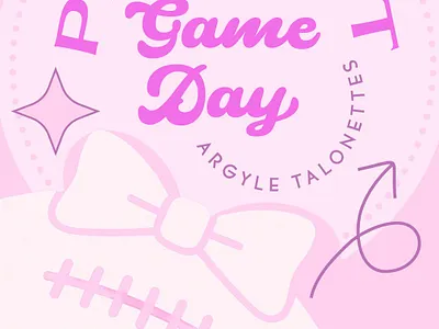 Pink Out Game Day Graphic breastcancer cancerawareness cute gameday pink pinkout youthdrillteam youthfootball