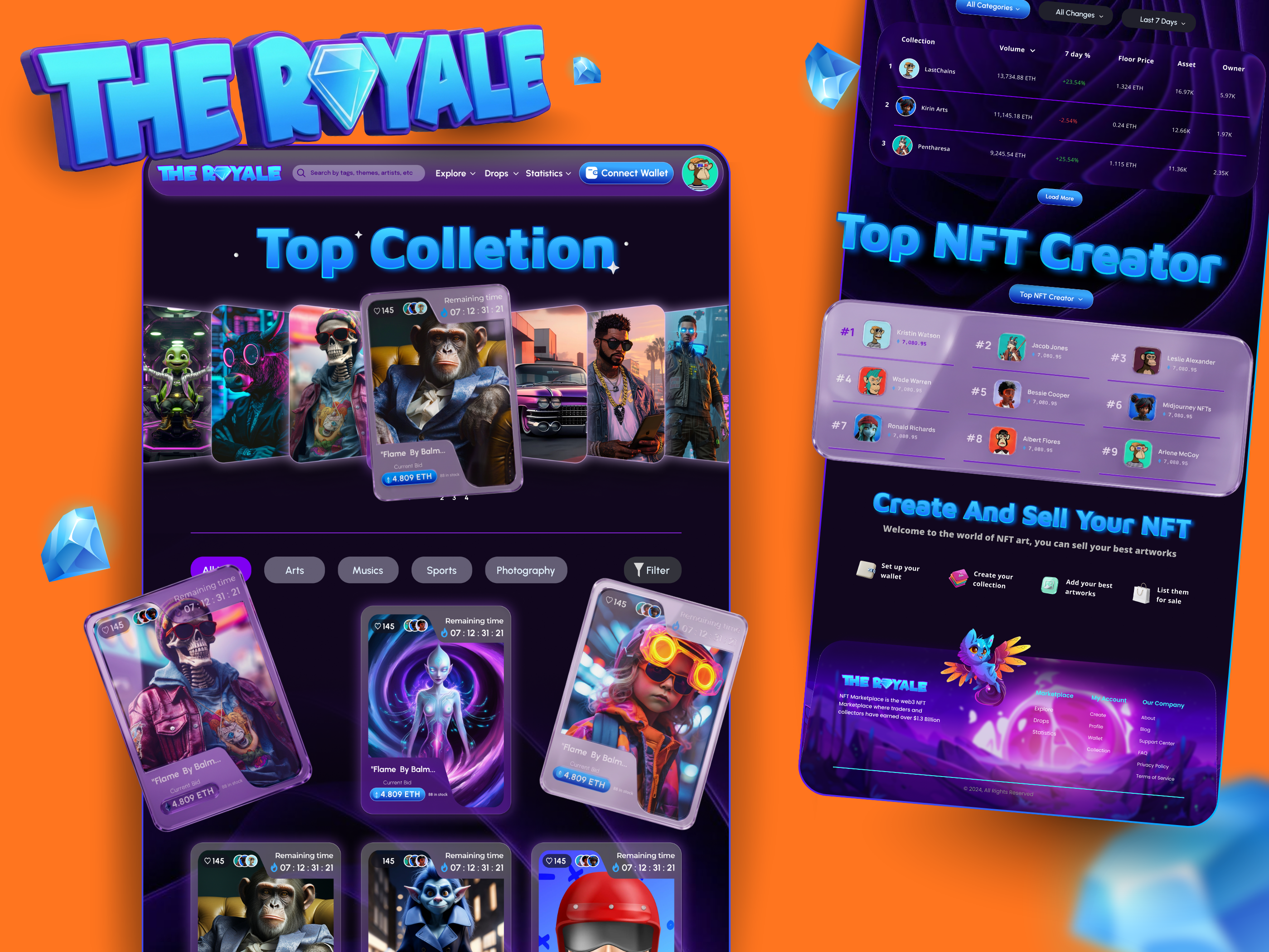 NFT Marketplace UI crypto design mobiledesign nft nftmarketplace ui