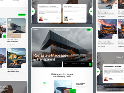 Real Estate Landing Page UI/UX Concept clean design design figma homepage interface landing page luxury real estate modern ui property listing property website real estate real estate landing page realestate responsive design template ui design ux design web web design website design