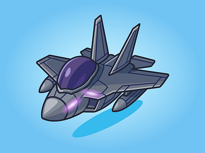 Jet Plane✈️ card design font icon idea illustration pattern plant sign ui