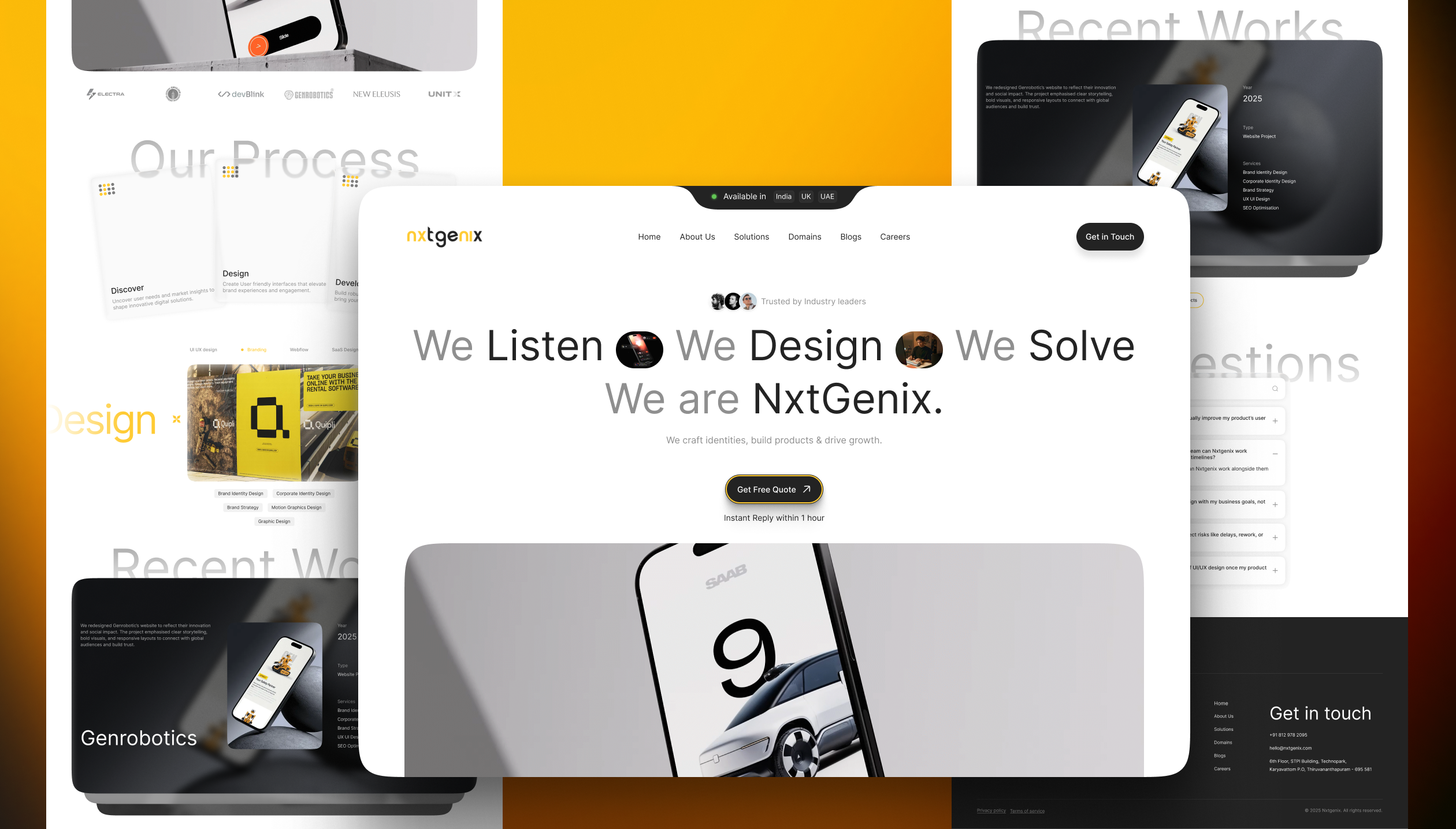 Agency Website ui
