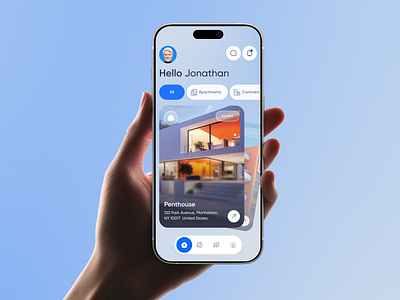 Real Estate App Design app concept app design clean ui housing interface design mobile ui modern design property search real estate real estate app ui