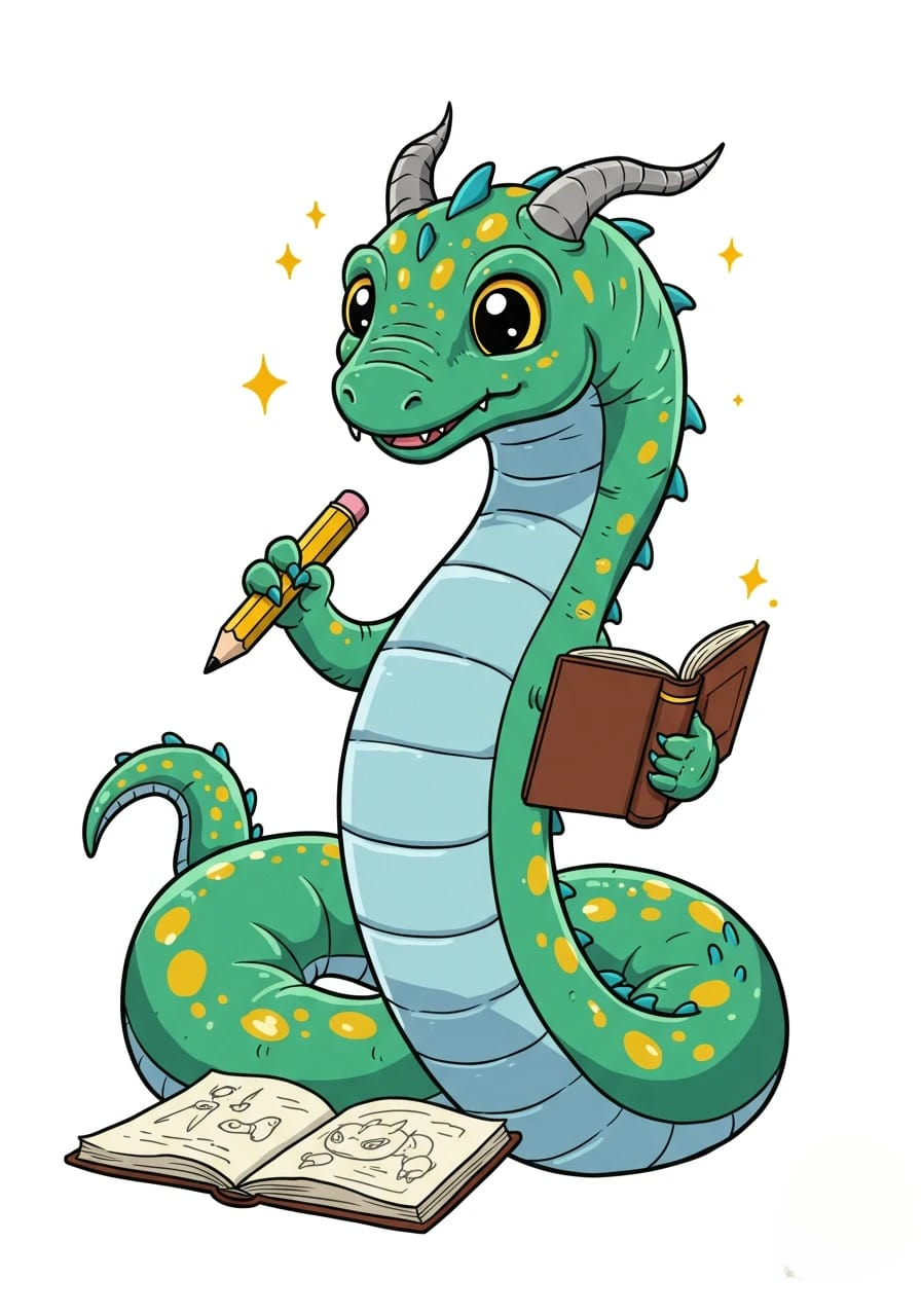 A friendly green cartoon dragon 3d animation app branding card design font graphic design icon idea illustration logo motion graphics pattern plant sign typography ui ux vector