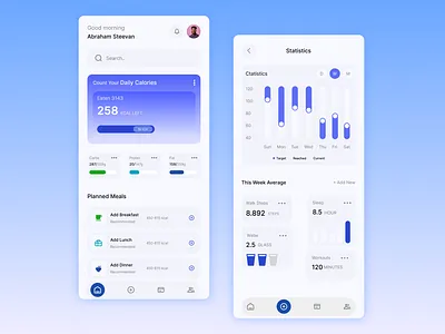 Calorise Tracker Mobile app ui app design landing page mobile app ui design uiux design user experience design user interface design