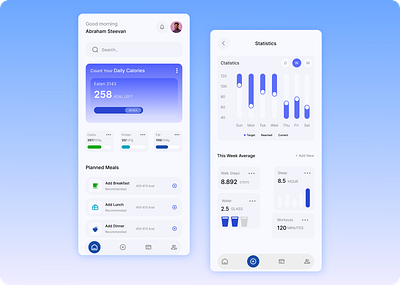 Calorise Tracker Mobile app ui app design landing page mobile app ui design uiux design user experience design user interface design