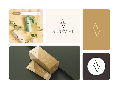 Cosmetic Logo of Aurevial , Fashion Logo, Skin care logo beauty logo beauty product brand identity cosmetic cosmetic branding cosmetic logo cosmetic packaging cosmetics cosmetics product fashion feminine logo luxury packaging skincare branding skincare logo spa logo