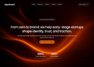 Clean & Minimal SaaS Hero Section clean website design creative website design figma ui design hero section design landing page design minimal ui design modern web design saas hero section saas landing page saas ui saas ux saas website design startup landing page startup website uiux design web design webflow design webflow website website hero section website ui