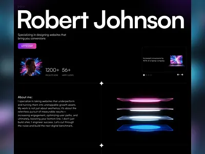 Portfolio Website Design | Magazine Style Website clean website dark figma design hero image home screen homepage landing page landingpage minimalist modern website personal portfolio personal website portfolio landing page portfolio page portfolio site portfolio template portfolio website website website concept website design