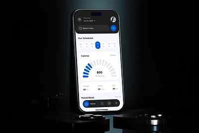 Smart Meal Planner – Home Screen UI Design 🍽️ app concept calorie tracker clean design dashboard app dribbble shot figma design fitness ui food app ui health tracker home screen ui ios app meal planner app minimal ui mobile app design modern ui nutrition app product design uiux design user interface wellness app