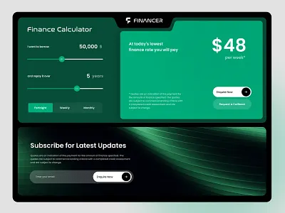 Finance Calculator : Modern Design concept futuristic modern uiux web design