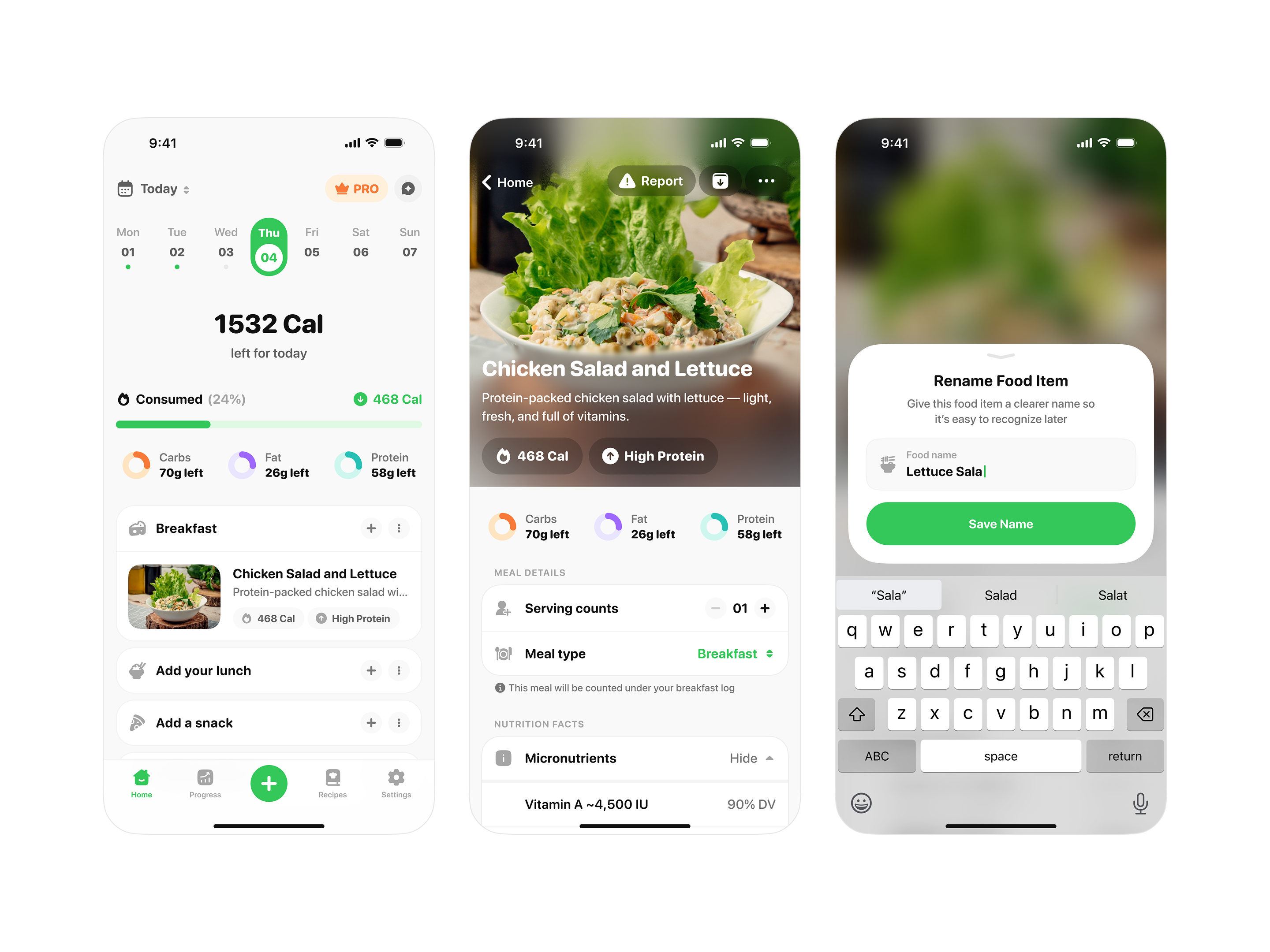 Calorie Counter App UI app app store caloric calorie calorie counter carbs delivery fat food friendly graphic design health india nutrition popup professional real app sujat ui ux