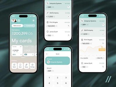 Corporate Banking Mobile IOS App android animation app balance bank corporate design finance fintech ios mobile mobile app motion online scan track transaction transfers ui ux