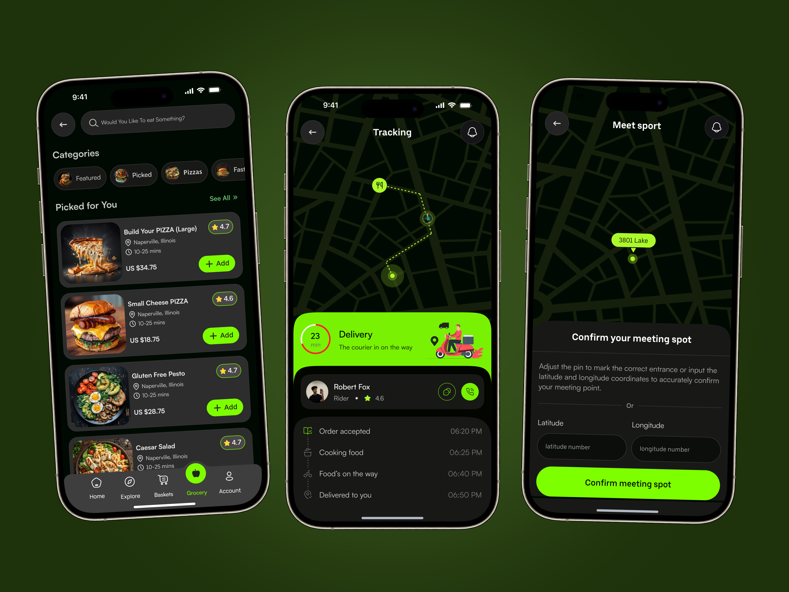 Food & Grocery Delivery Mobile App app design delivery app ecommerce app food food app food delivery food ui grocery app grocery shopping mobile mobile app mobile app design ui ux
