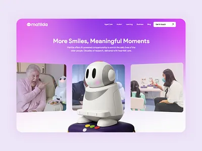 Matilda Robot Product Website
