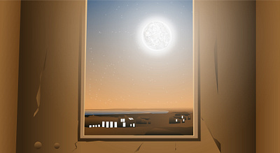 Window illustration design graphic design illustration wallpaper