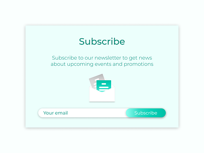 DailyUI #026 Subscribe daily ui dailyui form green letter metal modal newsletter popup subscribe subscription