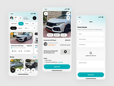 Car Marketplace Mobile App app app design app interface car marketplace app graphic design ios app market minimal mobile mobile app mobile app design mobile application product design ui ux