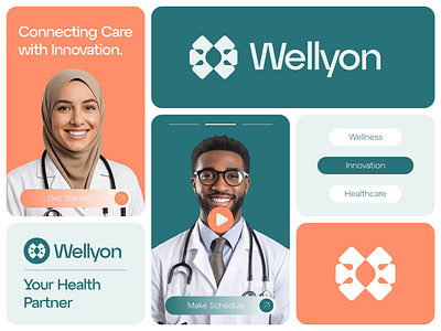 Medical And Healthcare Logo Design ai brain brand brand identity branding connecting creative design healthcare icon innovation logo loop modern modern logo monogram network neural visual identity wellness