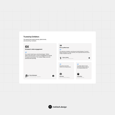 Testimonials design testimonials ui ux
