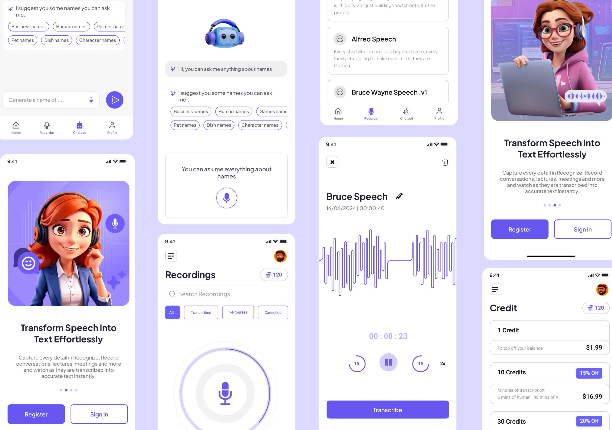 Speech To Text AI Assistant ai app app design branding creative design trends 2025 graphic design healthcare illustration logo top translation trending ui ui ux design ux