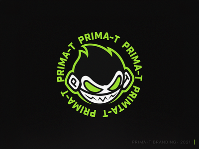 Prima-T | Logo Design esports gaming logo illustration logo design mascot logo monkey primate sport logo
