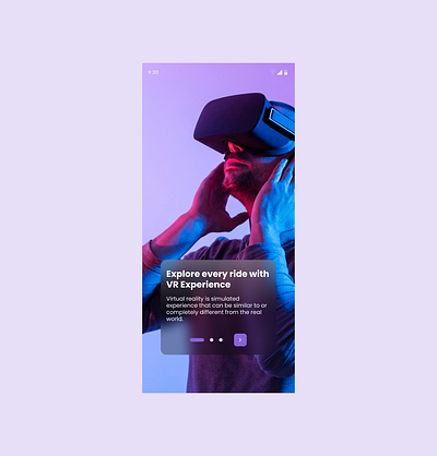 Day 73 VR Experience Onboarding Screen – Mobile App UI branding daily daily ui dailyui design ui uichallenge