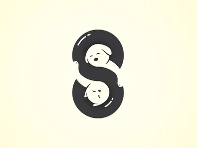 8 Pet Services Letter S Logo animals branding cat connect design dog friend graphic design illustration infinity letter s logo number 8 pet together typography vector