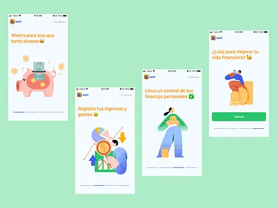 Onboarding - Finance app - Savi design figma onboarding ui ux ui