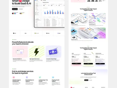 SaaS Landing Page figma landingpage saas uiux website