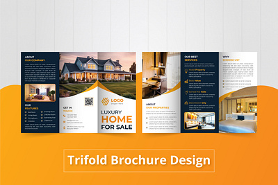 Real-Estate Trifold Brochure Design magazine design