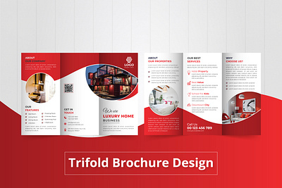 Real-Estate Trifold Brochure Design magazine design