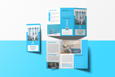 Corporate Trifold Brochure Design magazine design