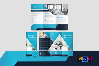 Corporate Trifold Brochure Design magazine design