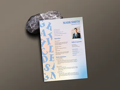 Modern and Creative Resume Design branding cv design graphic design illustration invoice letterhade