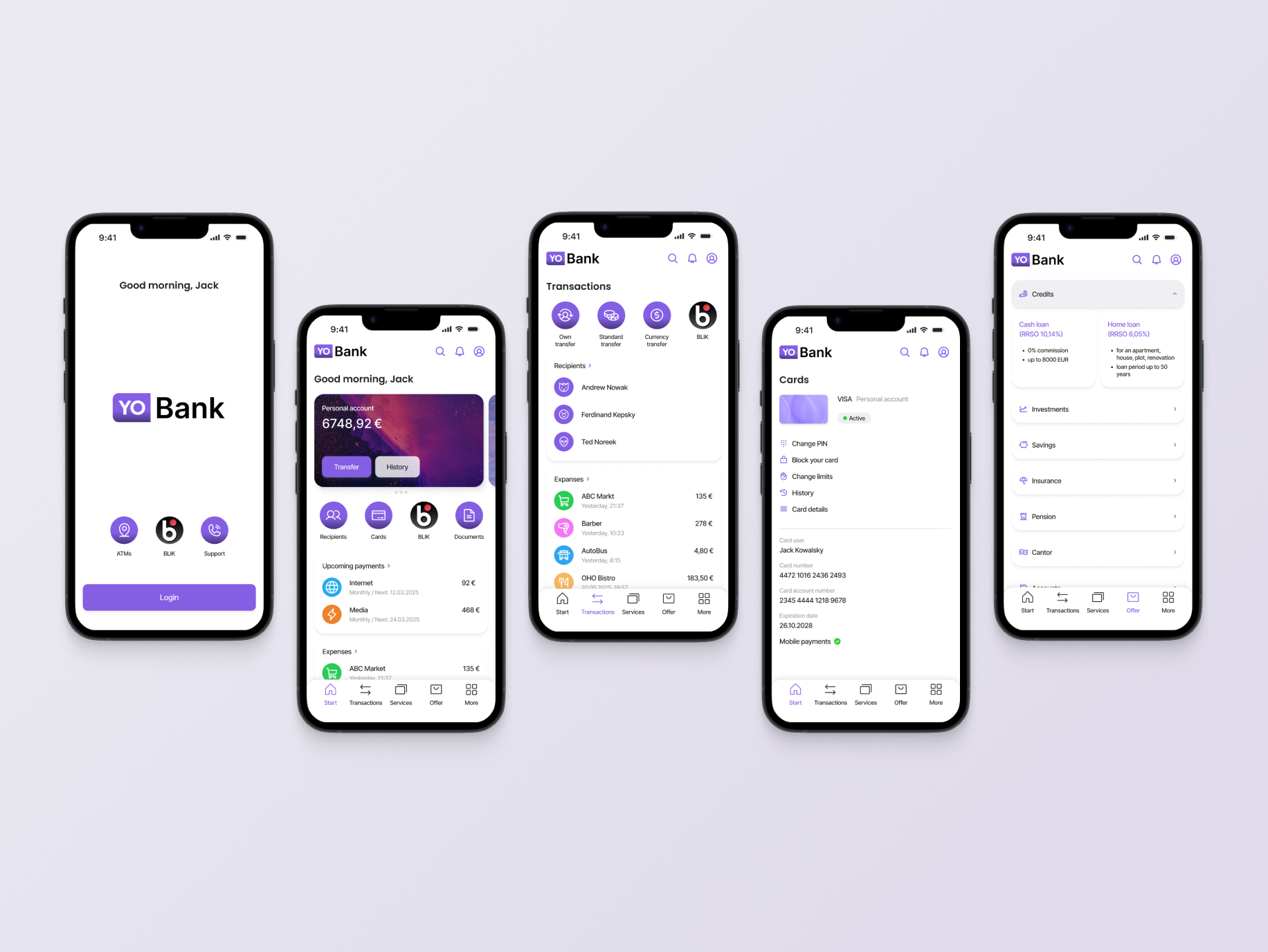 YoBank / App app graphic design mobile ui ux