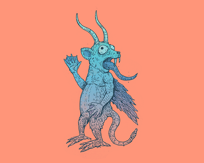 Murky - Inktober day 3 alebrije art cartoon character character design design drawing illustration inktober inktober 2025 murky