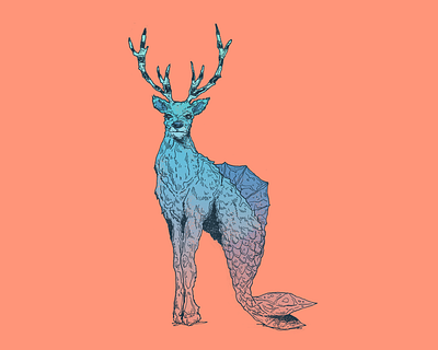 Deer - Inktober day 5 alebrije art cartoon character character design deer design drawing illustration inktober mexico siren venado