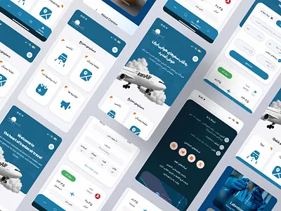 Imam khomeini airline airline case study design graphic design mobile persian ui uiux ux web