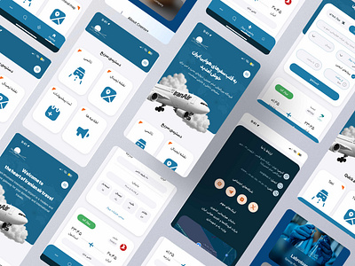 Imam khomeini airline airline case study design graphic design mobile persian ui uiux ux web