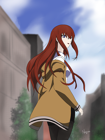 Makise Kurisu (Steins;Gate) illustration procreate