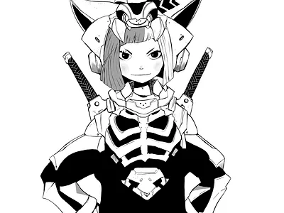 Armor clip studio paint illustration