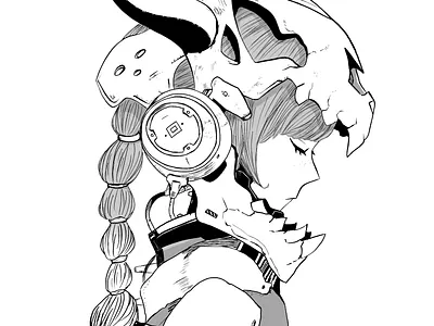 Bones illustration procreate